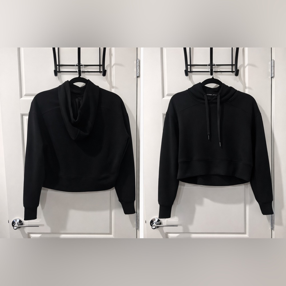Black Hoodie Women's Top